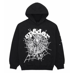 Black Sp5der Hoodie Sweater